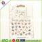 New 3D colorful Flowers Nail Stickers Decals,Top Quality Metallic Mixed Designs Adhesive DIY Nail Art Decoration Tool
