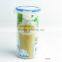 750ml cylindrical food storage container with airtight lid