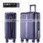 ABS+PC aluminum wrap angle match color airplane wheels zipper luggage trolley