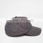 China Factory Daijun New Design OEM High Quality 100%cotton Velcro Grey Colour Men Custom Blank 5 Panel Cap