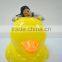 Customized pvc inflatable duck toy plastic toy promotional duck