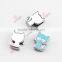 Cute metal enamel slider cat charm (JP08)