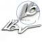 Auto decoration chrome letters 16v 3d car badge