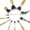 11 pcs Wood Handle Makeup Cosmetic Eyeshadow Foundation Concealer Brush Set