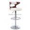 Wholesale modern swivel white PU Bar Stools on  Express/Cheap used bar chair in bar furniture for sale