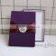 Gracefull Handmade purple wedding invitation gift boxes