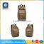 Casual khaki big capacity men canvas backpacks for wholesale