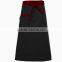 Wholesale durable fashion pattern professional cotton short waist apron