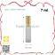 New elegant golden cap slim square frosted glass perfume pump sprayer