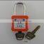 Professional Manufacturer ABS Body Steel Shackle Multi Color Safety Padlock