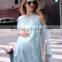 AboveKnee Chiffon O-neck Maternity Dresses for Pregnant Woman Summer