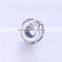 Antique Large Hole Inner with Silicon Stopper Silver Spacer Charm Custom Silver Beads