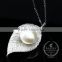 925 sterling silver spring leaf pearl creative pendant necklace fashion women necklace jewelry 6360457