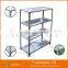 Aceally CE Hot sale promotional 5 layers light duty slotted angle steel shelving with MDF