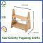 2 tier wooden display shelves countertop decorative spice rack