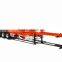 40ft 20ft hydraulic cylinder dump container chassis, skeleton truck trailer