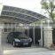 Prefeb House Aluminum Metal carport car parking cover with arched roof
