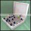 Personal Care Industrial Use Upgraded Hinges And Latches Large Wooden Essential Oil Bottle Storage Boxes With Compartments