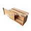 Creative Rectangular Wooden Striped Tissue Box, Hotel Household Use Packaging Box