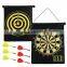 Magnetic Roll-up Dart Board and Bullseye Game with Darts