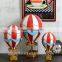 Restaurant ceiling hanging decoration metal 3d hot air balloon decor