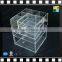 2016 Modern pure acrylic makeup organizer, cosmetic box with drawers,acrylic spinning lipstick holder
