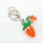 Keychain for children / carrot funny keychiain