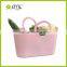 emc 2017new PE large Weave Basket for clothes plastic luandry basket storage basket 38L