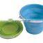 Foldable basket fruit strainer collapsible colander with handle