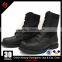 Black genuine leather & nylon canvas army jungle boots nepal army boot for military