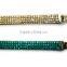Gem Bracelet with Zinc alloy locking part, Hot Sale Gift Leather with Crystal Gem Decoration