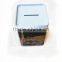 Hot item Square Tin Box Saving Coin Bank