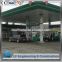 Galvanized and prefab Steel Structure petrol station