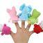 8 cm small cute plush custom toys factory soft baby animal finger puppets