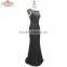 OEM Long Floor-length Sheath/Column Black Evening Dress
