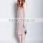 2015 fashion sleeveless round neck lady dress design