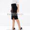 Slim fit cutaway front ladies office wear wrap skirt fashion 2015