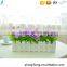 Lovely Decorative Artificial Silk Restaurant Table Daisy Flower With Fence Set