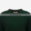 All-over Ribbing Crew Neck Wool Cashmere Blend Sweater With High Quality Wool Sweater