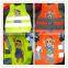 Special design cartoon printed reflective kid vest