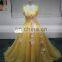 Luxurious Sleeveless Prom Dresses Flowers Appliques Cappa Sexy Sequins Lace Up A-Line