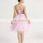Sequin Wedding Toast Short Evening Dress Lace Tutu Skirt Bridesmaid Dress