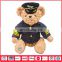 Hot Sale Soft Animal Shape Toys Plush Police Teddy Bear Toy