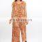 The 100% poleyster fabric comfortable multi color designer jumpsuit for women