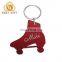 Custom Metal Roller Skates Shoes Shaped Theme Keychain For Gifts