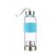 Unbreakable safe carrying travel glass water bottle with tea infuser