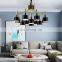 Modern home decor black metal lamp chandeliers pendant lights for hotel