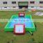Giant inflatable shooting football pitch game,factory price inflatable soap football field for adults
