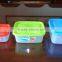 3 pcs set square plastic food storage container, storage box