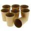 Bio Food Paper Cups- Brown Kraft Cardboard Cup-Compostable Cup with PLA Inner Coating Take-Out Soup Cup-Eco-friendly Disposable Biodegradable Cups, 300ml